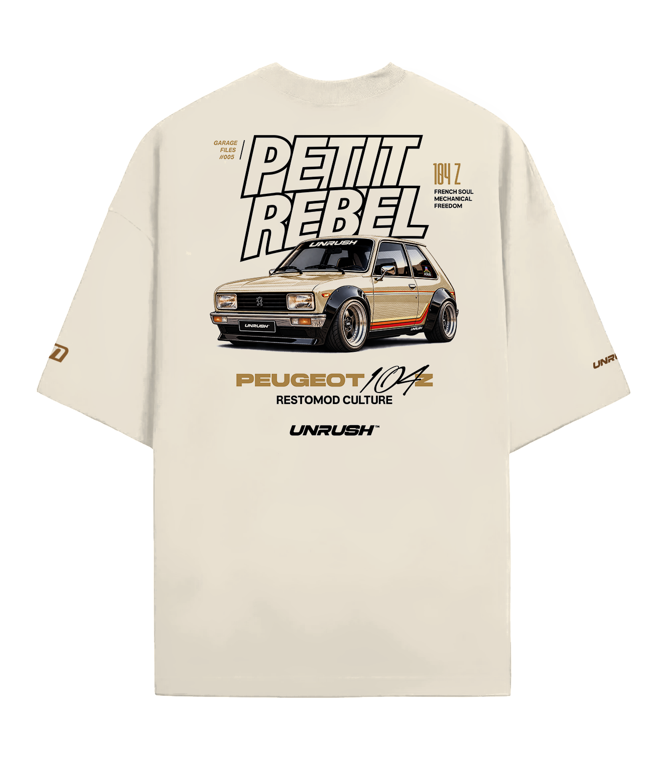Camiseta Peugeot 104Z, costas